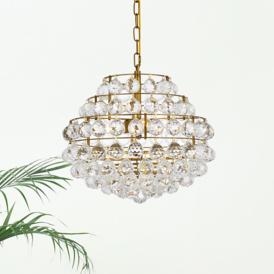 Savannah 16" Wide Brass Crystal 3-Light Tiered Pendant Savannah 16" Wide Brass Crystal 3-Light Tiered Pendant