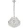 Savannah 16" Wide Chrome and Crystal Pendant Light