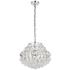 Savannah 16" Wide Chrome and Crystal Pendant Light