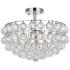 Savannah 16" Wide Polished Chrome and Crystal Ceiling Light