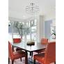 3_Savannah 16" Wide Polished Chrome and Crystal Ceiling Light more views