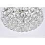 5_Savannah 16" Wide Polished Chrome and Crystal Ceiling Light more views