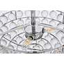 7_Savannah 16" Wide Polished Chrome and Crystal Ceiling Light more views