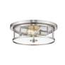 5_Savannah 13 3/4" Wide Brushed Nickel 2-Light Ceiling Light more views