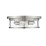 7_Savannah 13 3/4" Wide Brushed Nickel 2-Light Ceiling Light more views