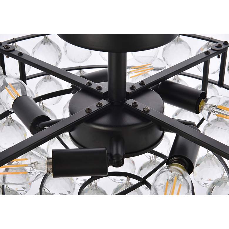 Image 5 Savannah 18" Flush Mount In Black more views
