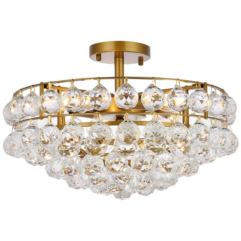 Image 3 Savannah 18" Flush Mount In Brass