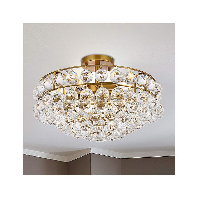 Image 2 Savannah 18" Flush Mount In Brass