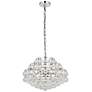 2_Savannah 18" Wide Chrome and Crystal Pendant Light