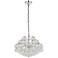 Savannah 18" Wide Chrome and Crystal Pendant Light
