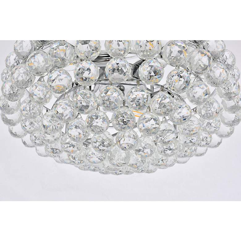 Image 4 Savannah 18" Wide Chrome and Crystal Pendant Light more views