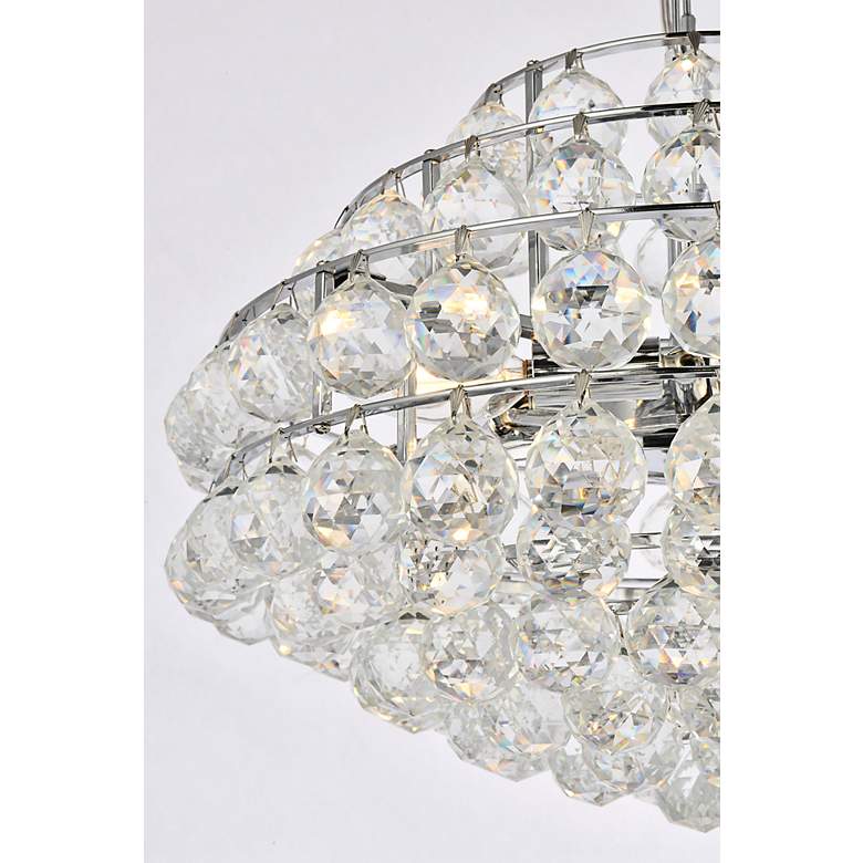 Image 5 Savannah 18" Wide Chrome and Crystal Pendant Light more views