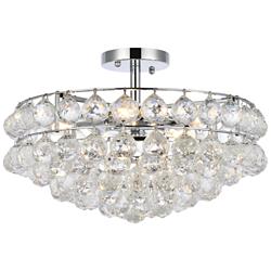Savannah 18" Wide Chrome Ceiling Light