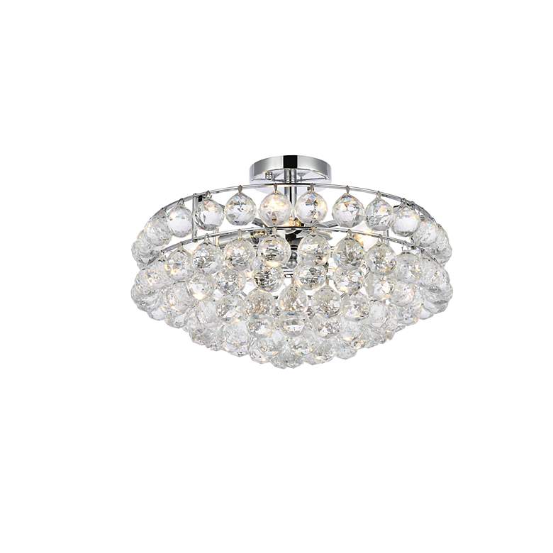 Image 4 Savannah 18" Wide Chrome Ceiling Light more views