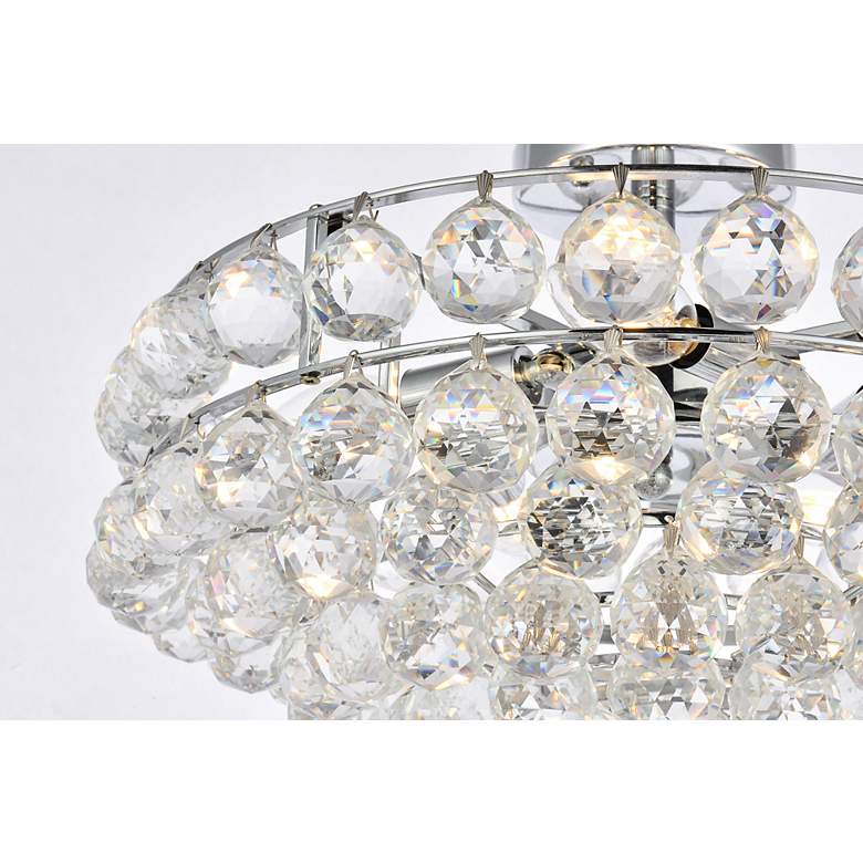 Image 6 Savannah 18" Wide Chrome Ceiling Light more views