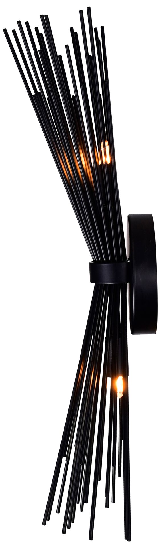 Image 5 Savannah 2 Light 8in Black Wall Sconce more views