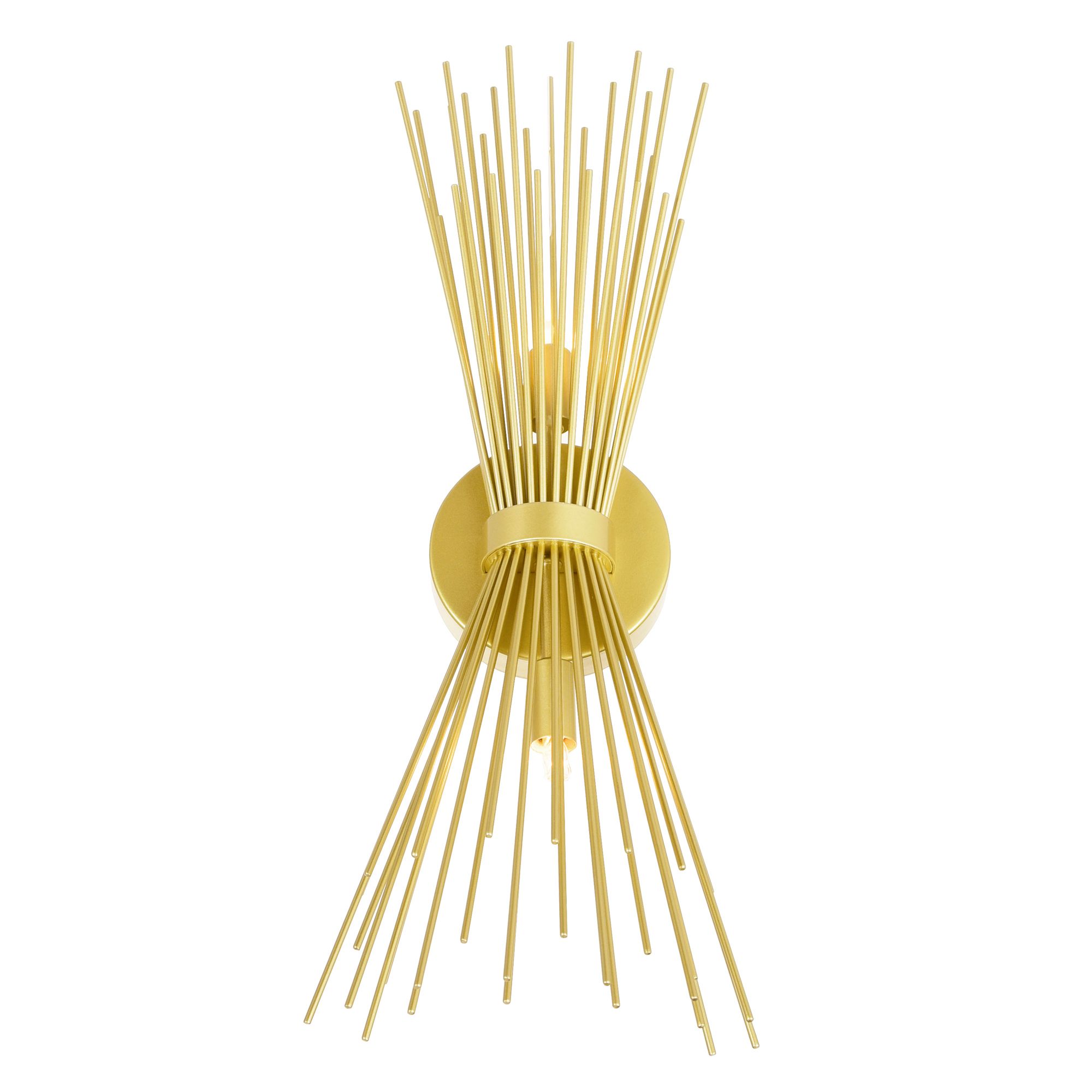 Image 4 Savannah 2 Light 8in Gold Leaf Wall Sconce more views