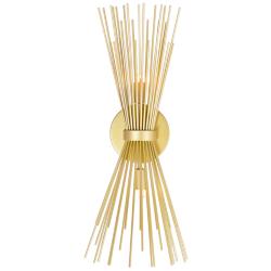 Savannah 20" High Gold Leaf 2-Light Wall Sconce