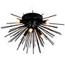 4_Savannah 20" Wide Black 6-Light Ceiling Light more views