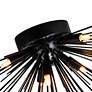 6_Savannah 20" Wide Black 6-Light Ceiling Light more views
