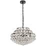 3_Savannah 20" Wide Black and Crystal Pendant Light