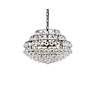 5_Savannah 20" Wide Black and Crystal Pendant Light more views
