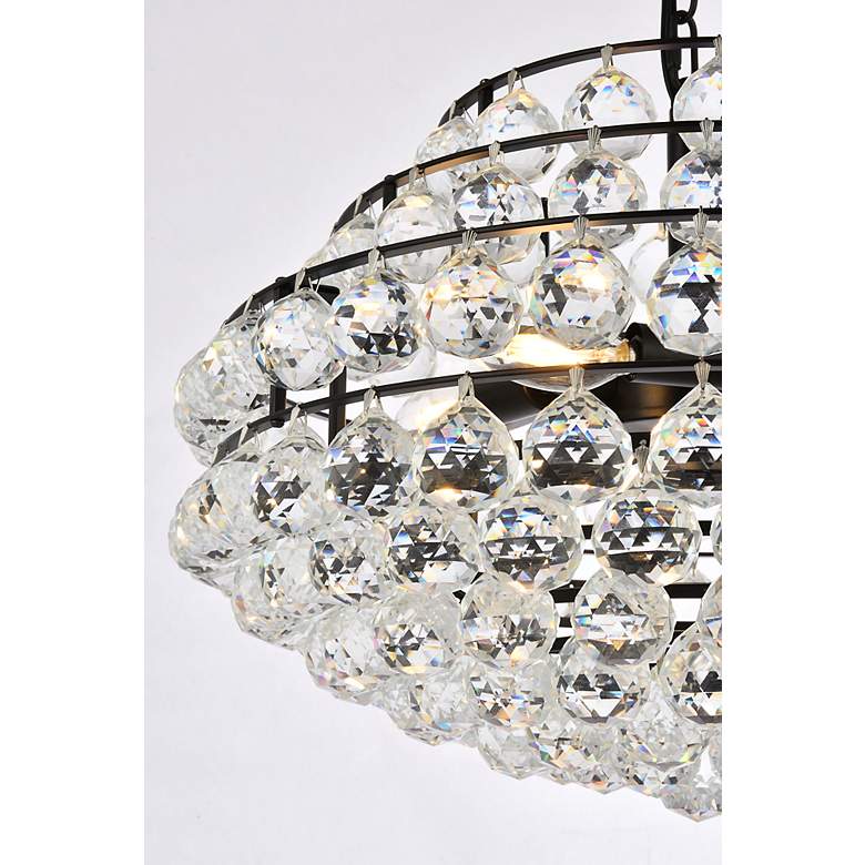Image 7 Savannah 20" Wide Black and Crystal Pendant Light more views