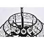 Savannah 20" Wide Black and Crystal Pendant Light in scene