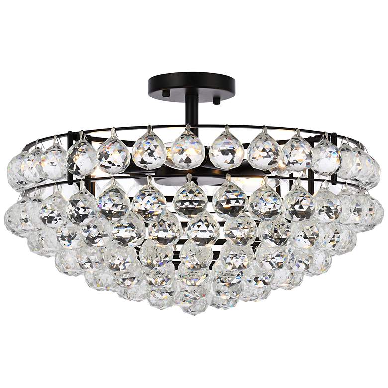 Image 3 Savannah 20" Wide Black Ceiling Light