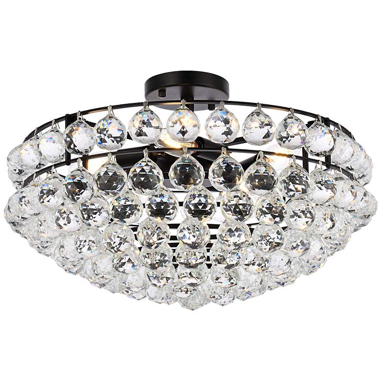 Image 5 Savannah 20" Wide Black Ceiling Light more views