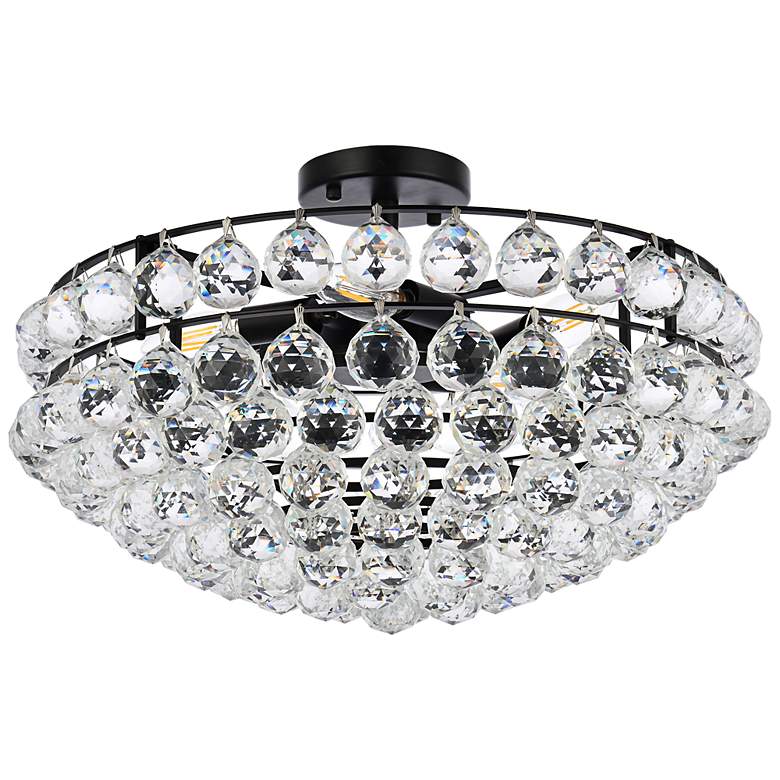 Image 6 Savannah 20" Wide Black Ceiling Light more views