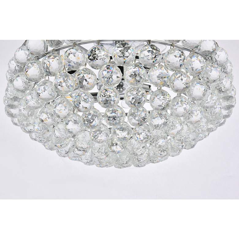 Image 5 Savannah 20" Wide Black with Crystal Ceiling Light more views