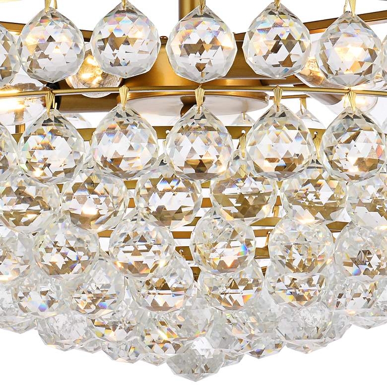Image 4 Savannah 20" Wide Brass 5-Light Ceiling Light more views
