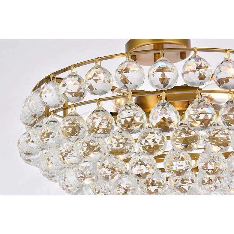 Image 7 Savannah 20" Wide Brass 5-Light Ceiling Light more views