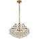 Savannah 20" Wide Brass Clear Crystal 5-Light Pendant