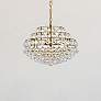 2_Savannah 20" Wide Brass Clear Crystal 5-Light Pendant