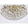 6_Savannah 20" Wide Brass Clear Crystal 5-Light Pendant more views