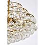 7_Savannah 20" Wide Brass Clear Crystal 5-Light Pendant more views