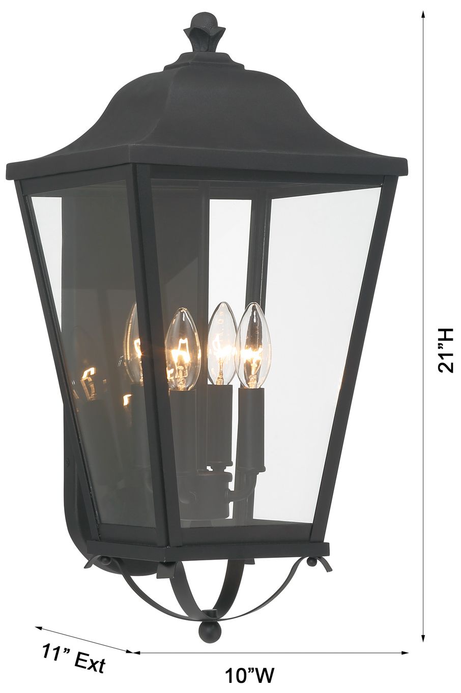 Savannah 21" High Sand Coal Outdoor Wall Light