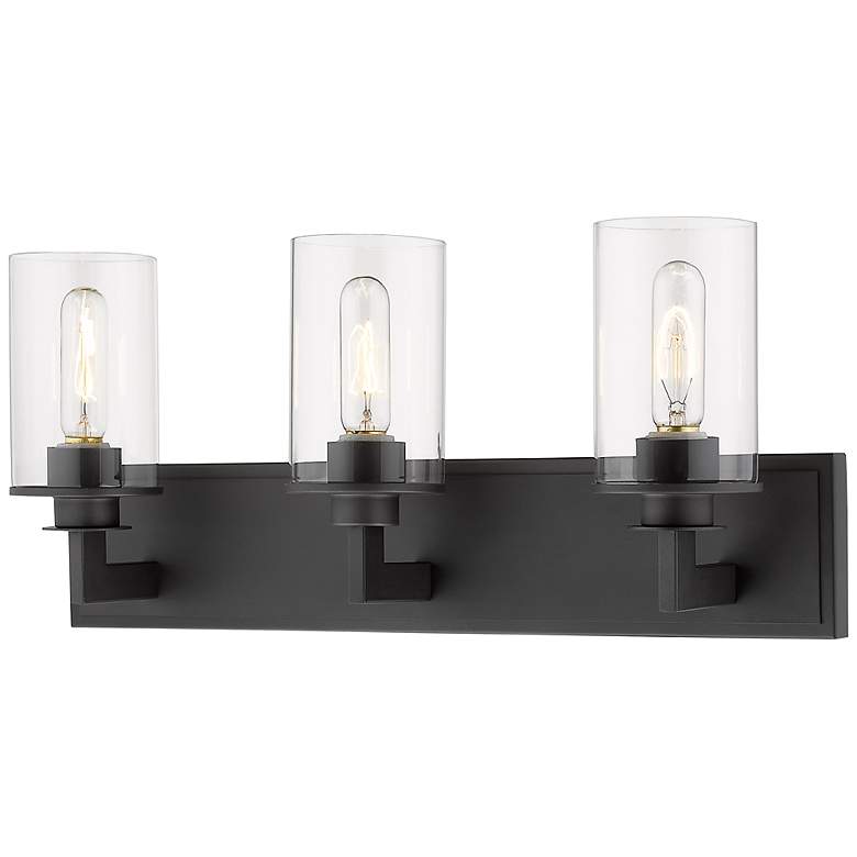 Image 3 Savannah 23" Wide Bronze 3-Light Bath Vanity Light