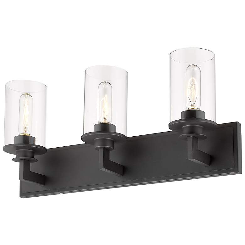 Image 5 Savannah 23" Wide Bronze 3-Light Bath Vanity Light more views