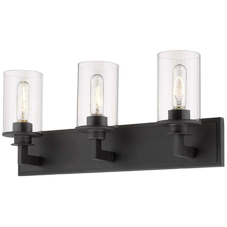 Image 6 Savannah 23" Wide Bronze 3-Light Bath Vanity Light more views