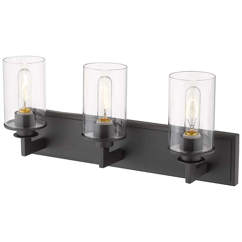 Image 7 Savannah 23" Wide Bronze 3-Light Bath Vanity Light more views
