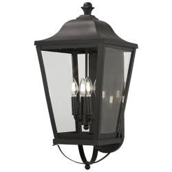 Savannah 25 1/2" High Sand Coal 4-Light Outdoor Wall Light