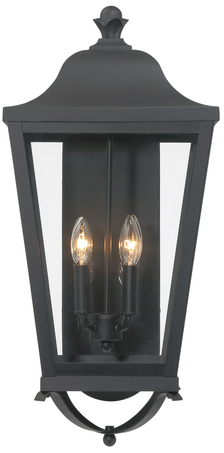 Savannah 25 1/2" High Sand Coal 4-Light Outdoor Wall Light
