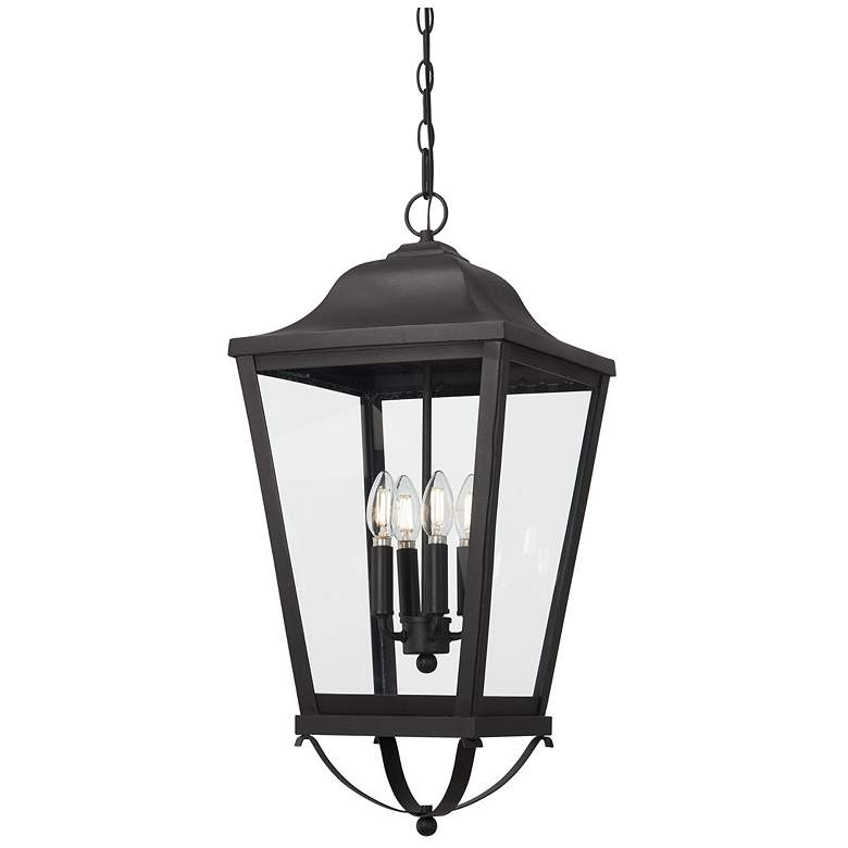 Image 4 Savannah 25 3/4"H Sand Coal 4-Light Outdoor Hanging Light more views
