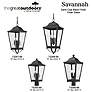 6_Savannah 25 3/4"H Sand Coal 4-Light Outdoor Hanging Light more views