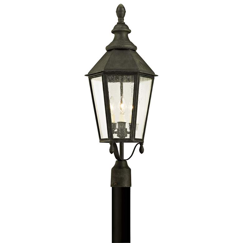 Image 1 Savannah 28 3/4" High Vintage Iron Outdoor Post Light