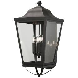 Savannah 29 1/4" High Sand Coal 4-Light Outdoor Wall Light