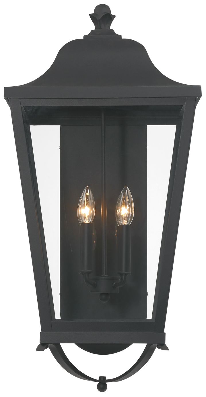 Savannah 29 1/4" High Sand Coal 4-Light Outdoor Wall Light